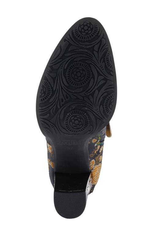 L'artiste By Spring Step Monet Bootie In Black Multi