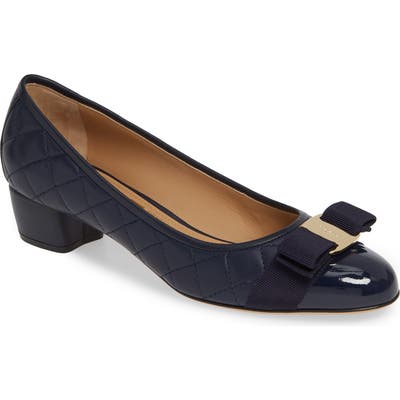 Salvatore Ferragamo Vara Bow Pump B - Blue
