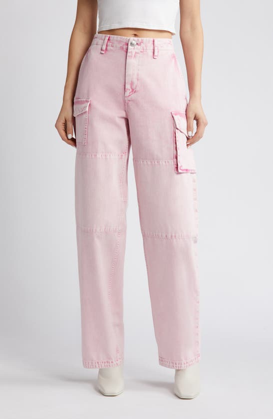 Shop Rag & Bone Nora Cargo Jeans In Pinkacid
