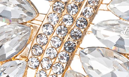 Eye Candy Los Angeles Gardena Drao Crystal Statement Earrings In Gold
