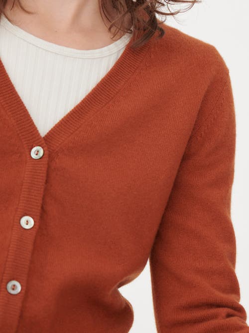 Gobi Cashmere V-neck Cardigan In Sugar Almond