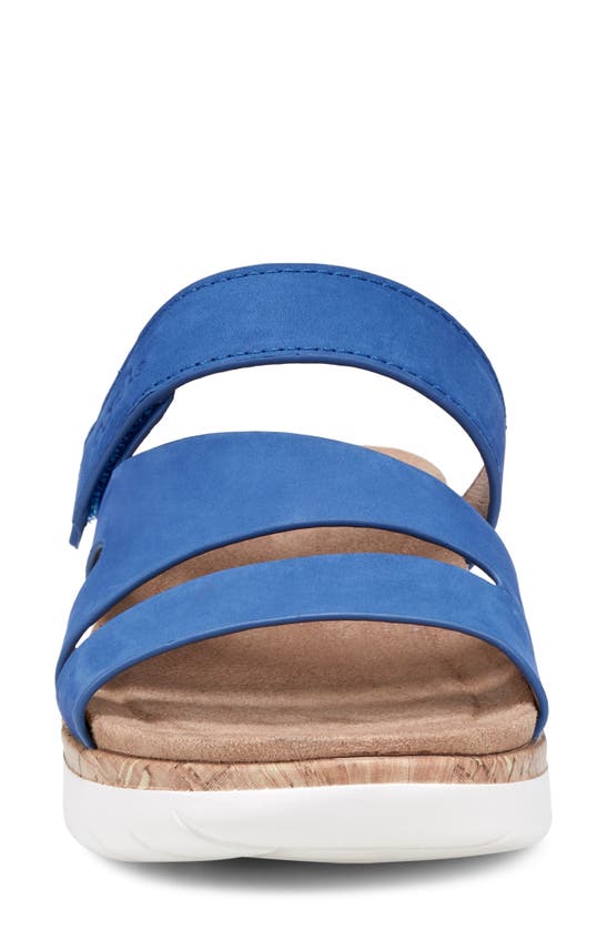 Shop Earth ® Ralli Platform Slide Sandal In Dark Blue