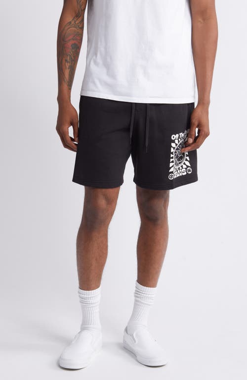 Vans Smiling Sun Fleece Sweat Shorts Black at Nordstrom,