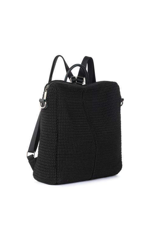 The Sak Women's Los Feliz Crochet Backpack In Black Crochet