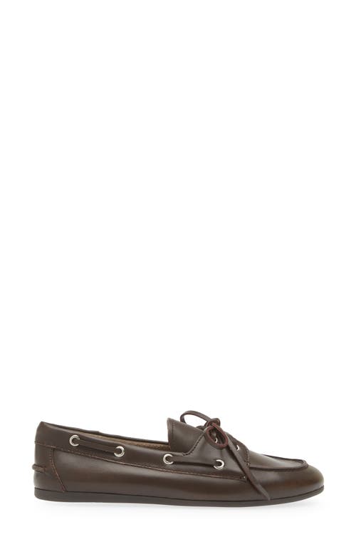 Shop Jeffrey Campbell Boast Boat Shoe In Brown Brush