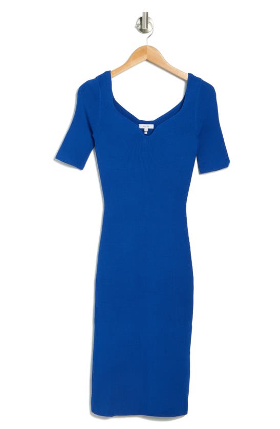 Reiss Olivia Sweetheart Knit Midi Dress In Blue ModeSens