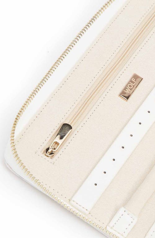 Shop Wolf Maria Zip Jewelry Portfolio In White