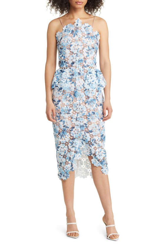 Elliatt Floral Sheath Dress In Blue Floral | ModeSens