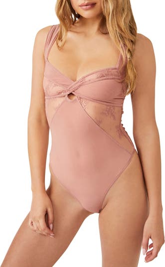 NEW Free People Intimately FP That Sweet Thing Thong Bodysuit [SZ XL ]  #P374
