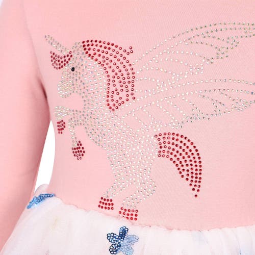 Lola + The Boys Unicorn & Stars Tutu Dress In Pink