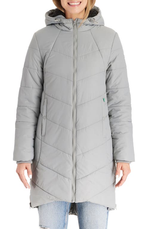 3-in-1 Maternity Puffer Jacket in Graphite