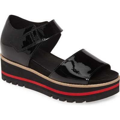 Eileen Fisher Luella Leather Platform Sandal, Black