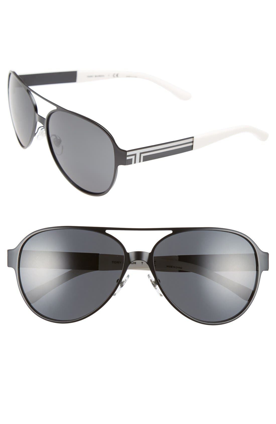 Tory Burch 59mm Aviator Sunglasses Nordstrom