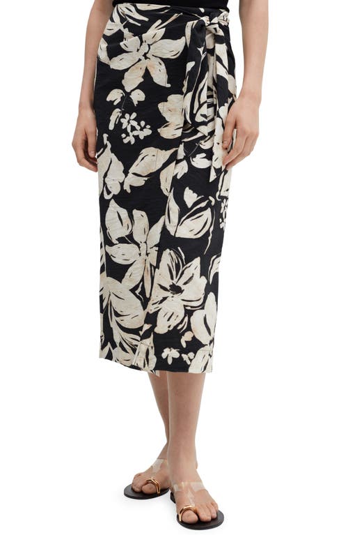 MANGO Floral Wrap Midi Skirt at Nordstrom,