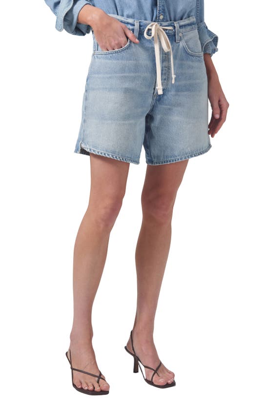 Citizens Of Humanity Brynn Drawstring Denim Shorts In Jesamyn