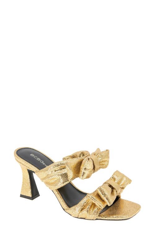 Shop Bcbg Ramira Slide Sandal In Gold