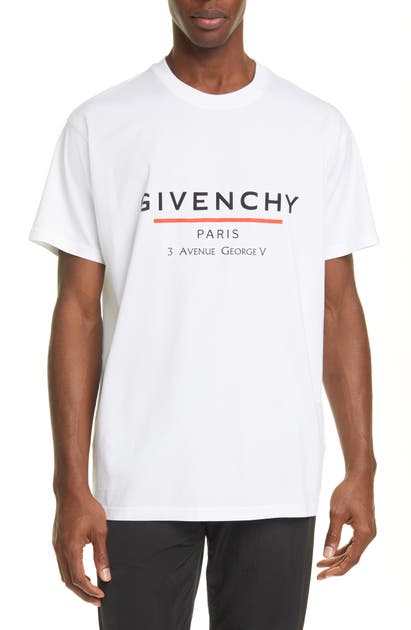 GIVENCHY OVERSIZE LOGO GRAPHIC TEE,BM70U23002