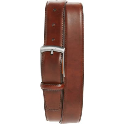 Magnanni Rafael Leather Belt, Tabaco