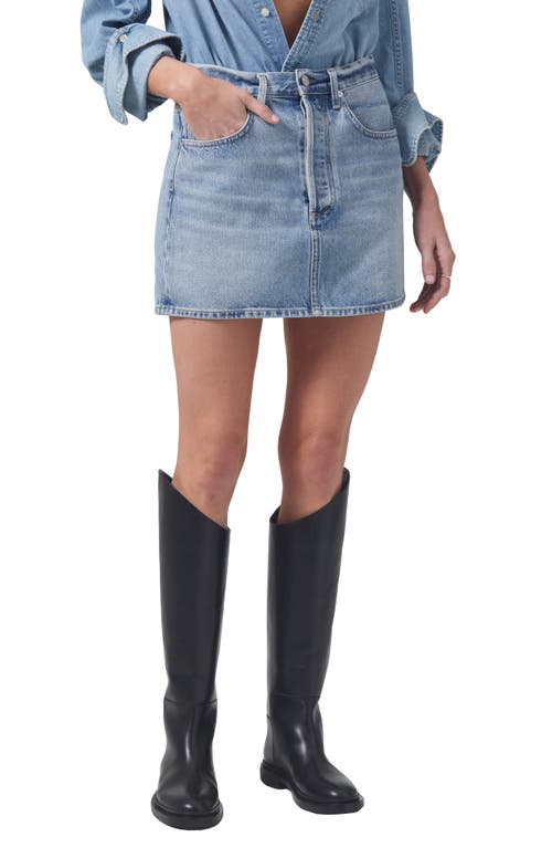 Shop Citizens Of Humanity Ramona Denim Miniskirt In Fiesta