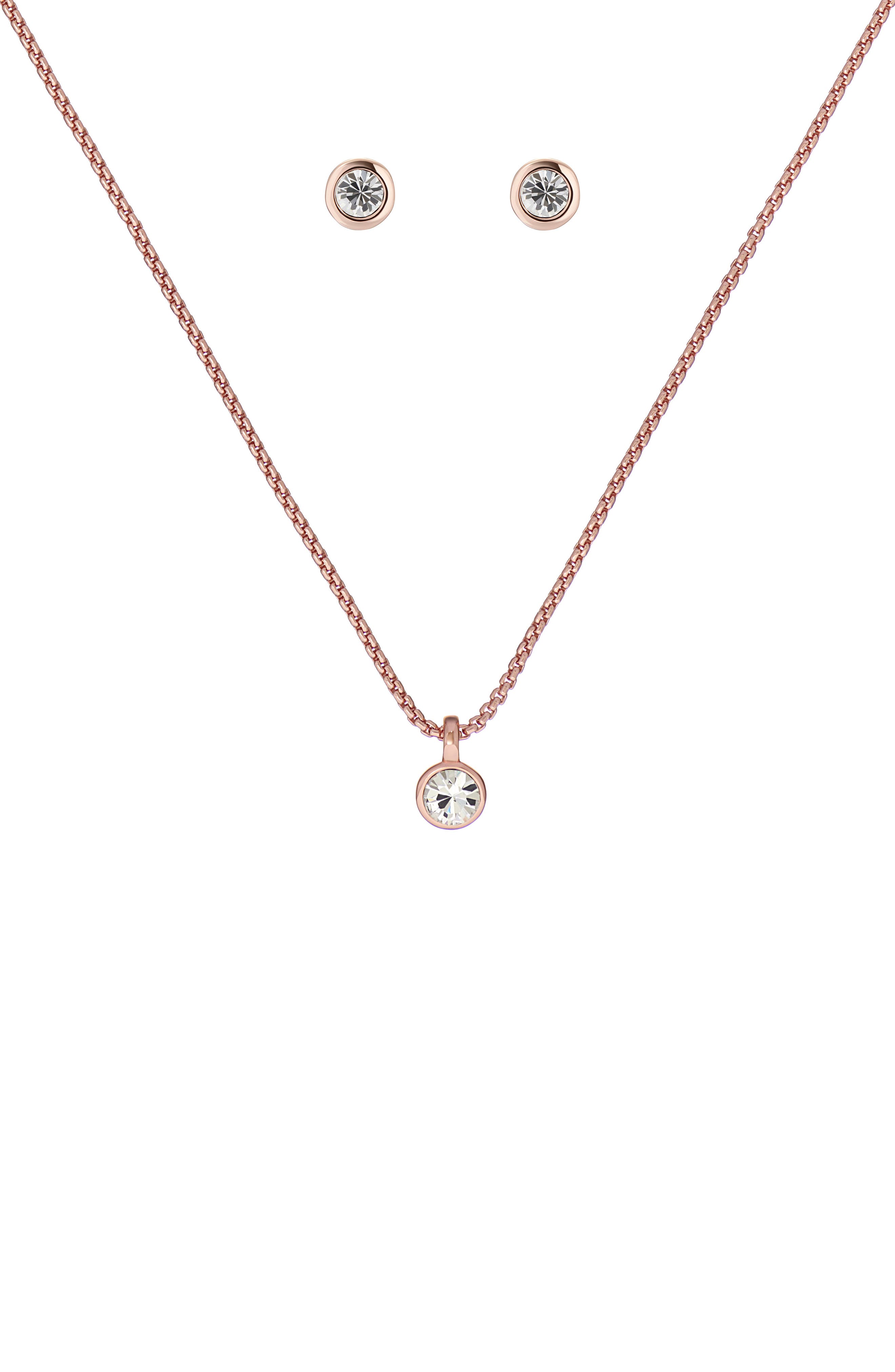 ted baker necklace and earring set
