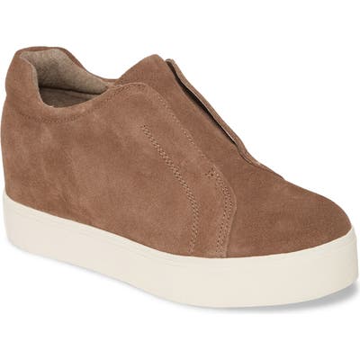 Jslides Starr Platform Slip-On Sneaker, Brown