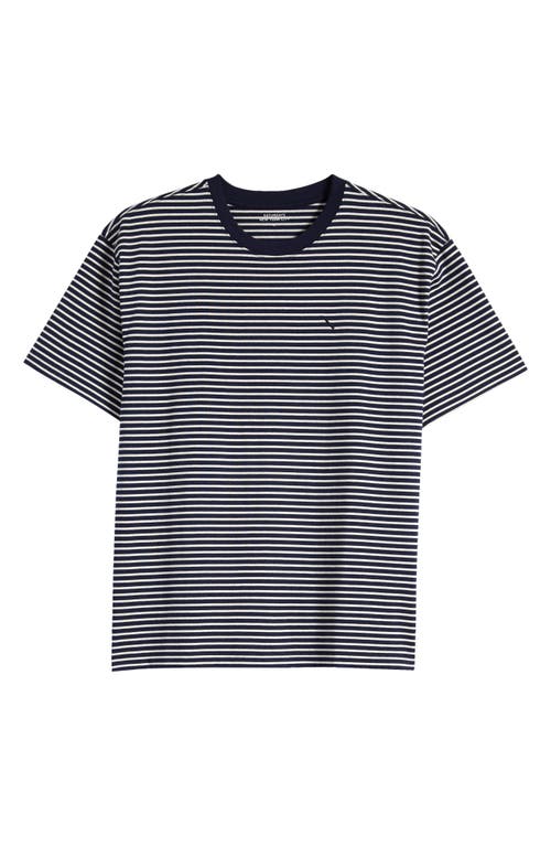 Saturdays Surf Nyc Saturdays Nyc Relaxed Stripe Ringer T-shirt In Ocean