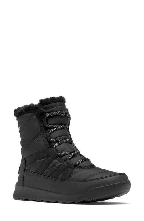 Sorel Whitney Ii Waterproof Snow Boot In Black/ Quarry