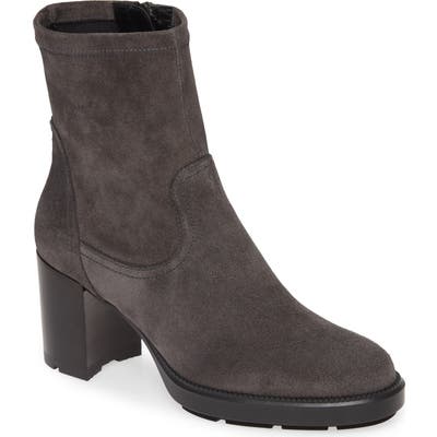 Aquatalia Idalia Weatherproof Block Heel Bootie- Grey