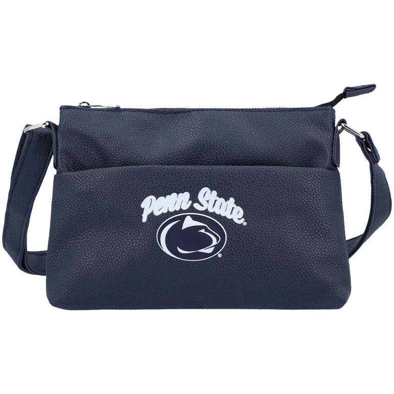 Foco Penn State Nittany Lions Logo Script Crossbody Handbag In Navy