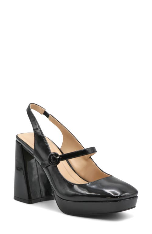 Charles by David Nuri Slingback Mary Jane Platform Pump Black at Nordstrom,