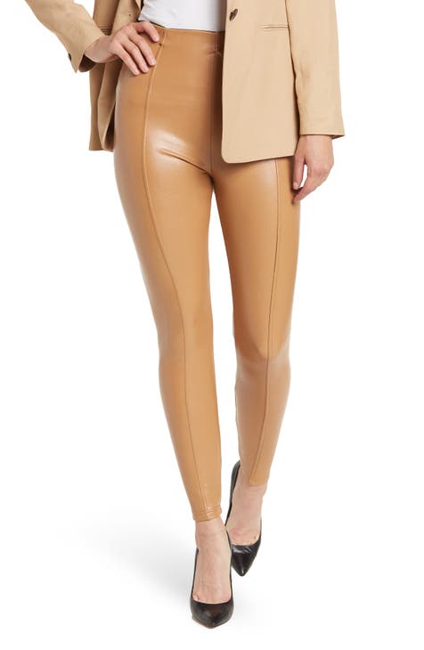 High Waisted Latex Side Eyelet Leggings  Vegan leather skirt, Plus size  leggings, Plus size girls