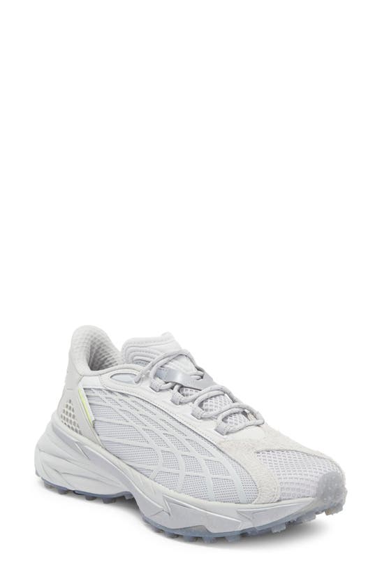 Shop Puma Spirex Pleasures Running Shoe In Glacial Gray-cool Light Gray