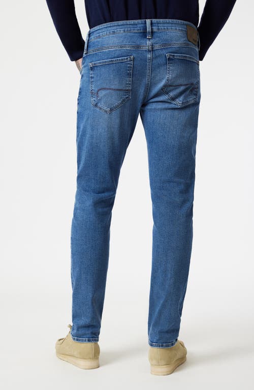 Mavi Jeans Zach Straight Leg Jeans In Mid Brushed Nashville