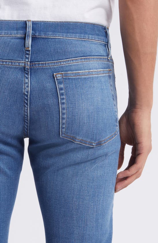Frame Modern Belt-loops Straight-leg Regular-fit Stretch Recycled-denim-blend Jeans In Palermo