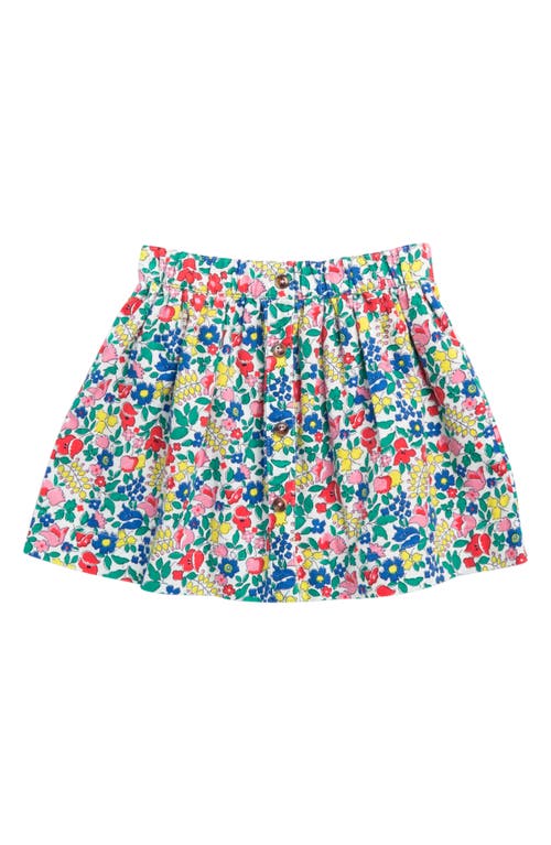 Mini Boden Kids' Floral Cotton Twirly Skirt Multi Flowerbed at Nordstrom,