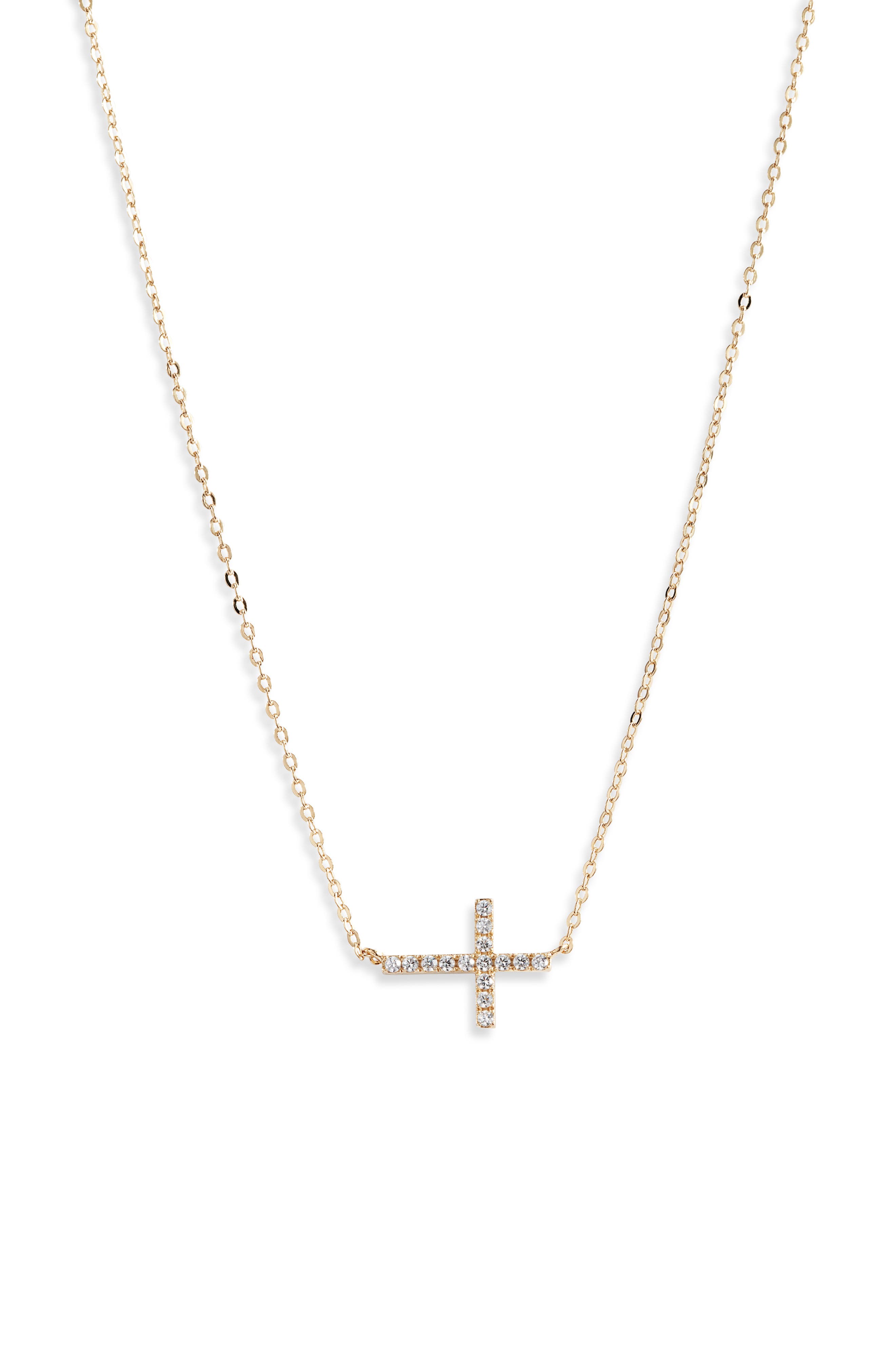 nordstrom side cross necklace