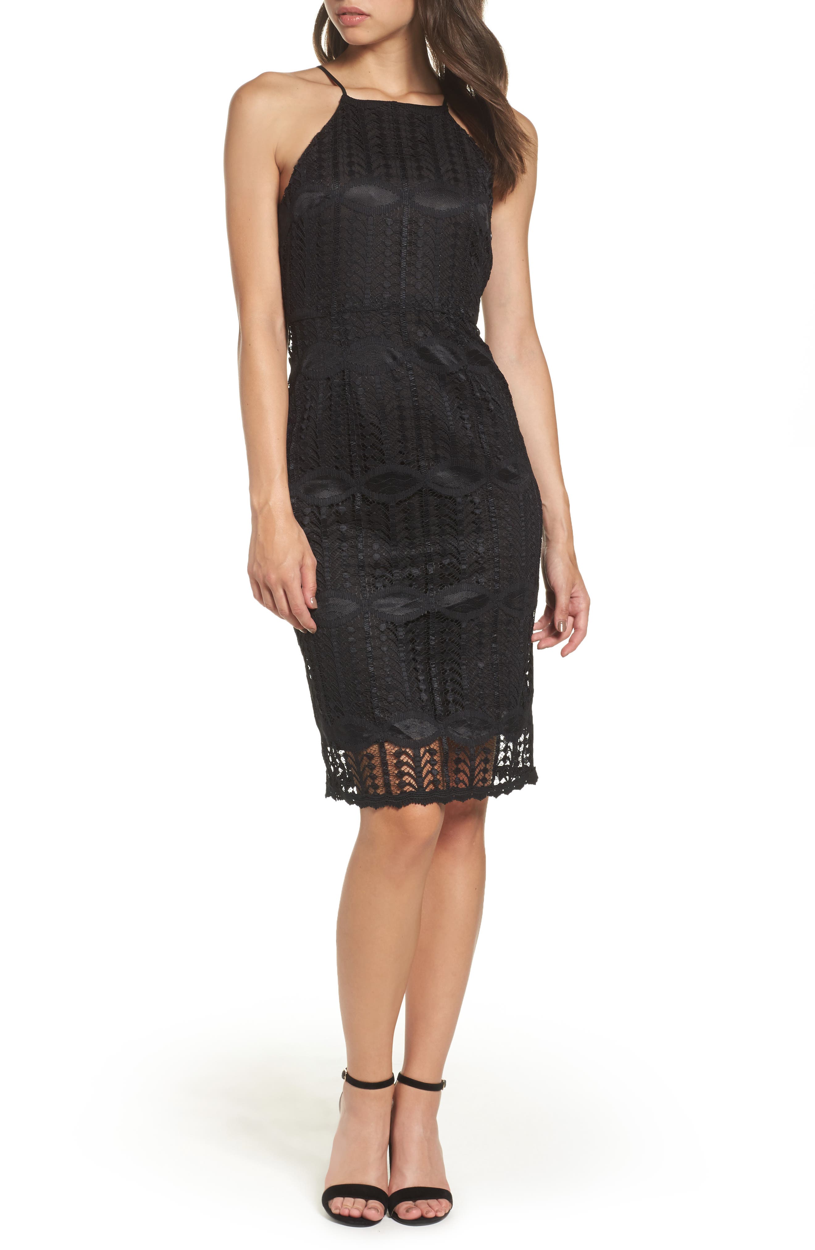 nsr lace midi dress