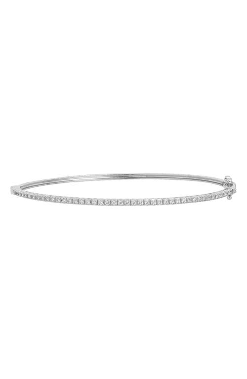 Bony Levy Diamond Bangle in 18K White Gold at Nordstrom, Size 7