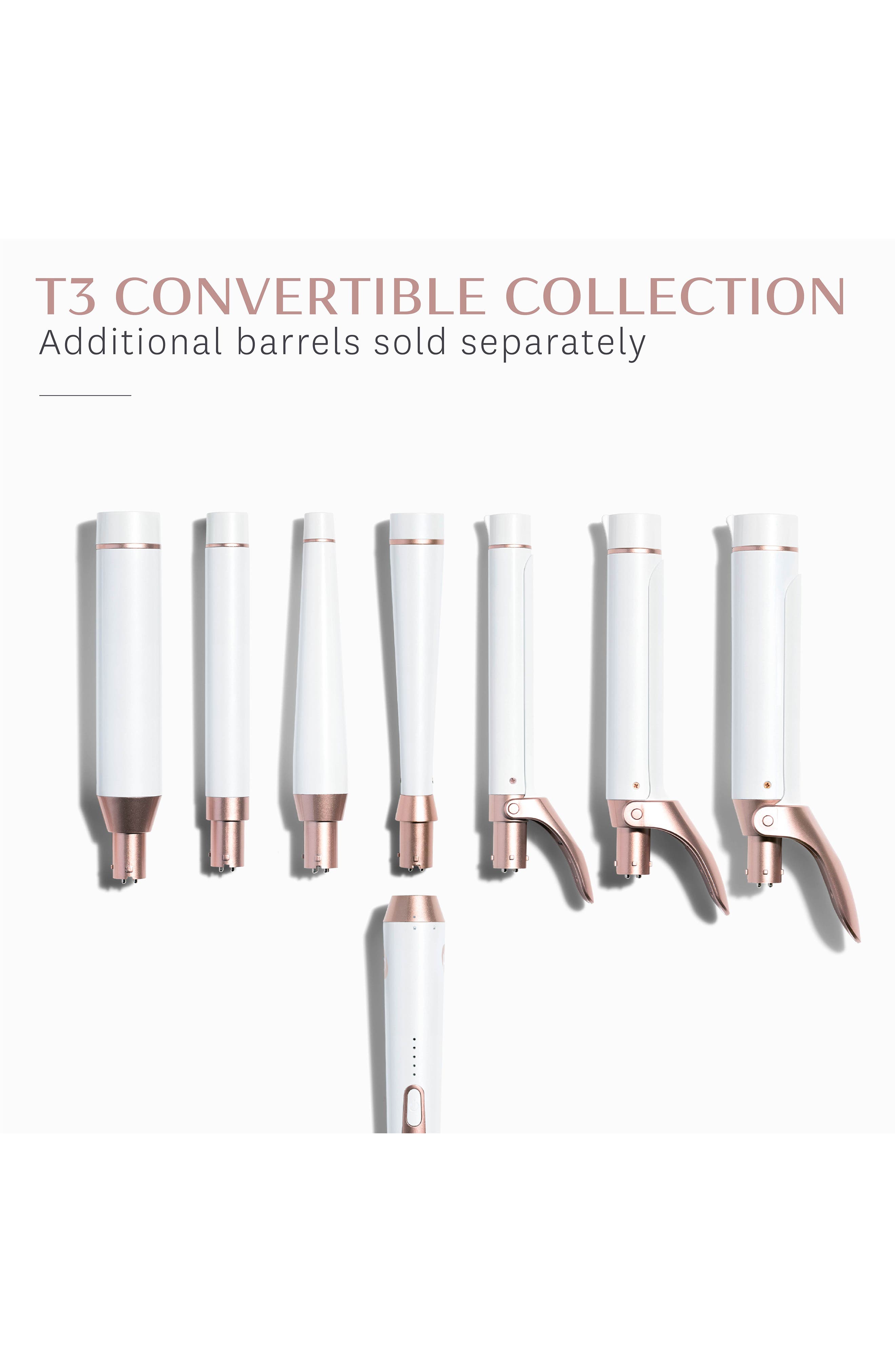 T3 Twirl Trio Interchangeable Clip Barrel Curling Iron Set, Alternate, color, NO COLOR