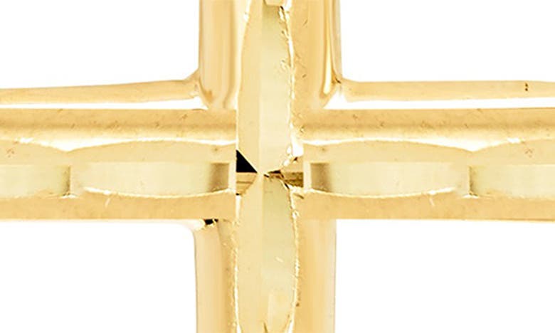 Shop A & M 14k Gold Cross Stud Earrings