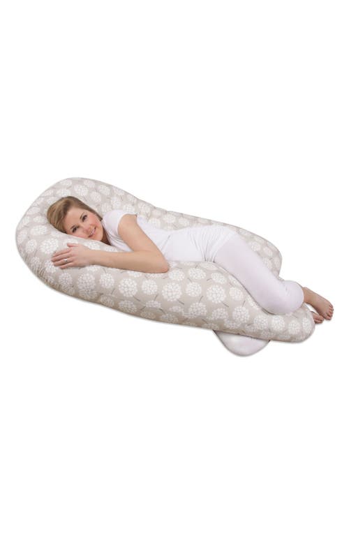 Shop Leachco Back 'n Belly® Chic Contoured Pregnancy Support Pillow In Dandelion/taupe