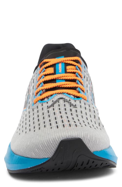Brooks Hyperion Running Shoe In Grey/atomic Blue/scarlet