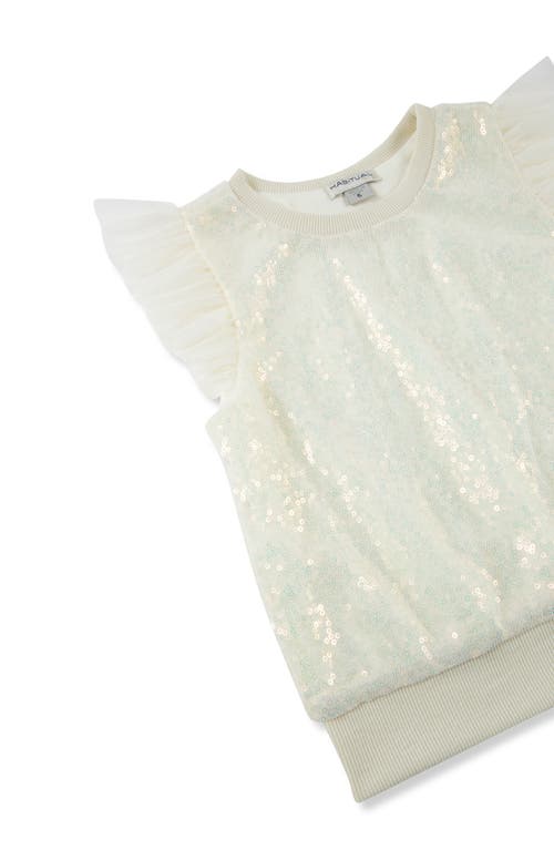 HABITUAL HABITUAL KIDS KIDS' VELOUR SEQUIN TOP & SWEATPANTS SET