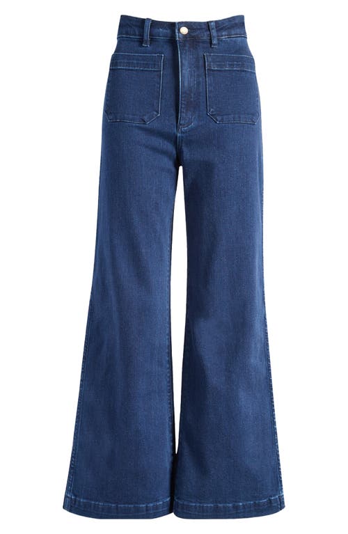 Rolla's Sailor Dark Stone Flare Jeans In Dark Vintage Indigo