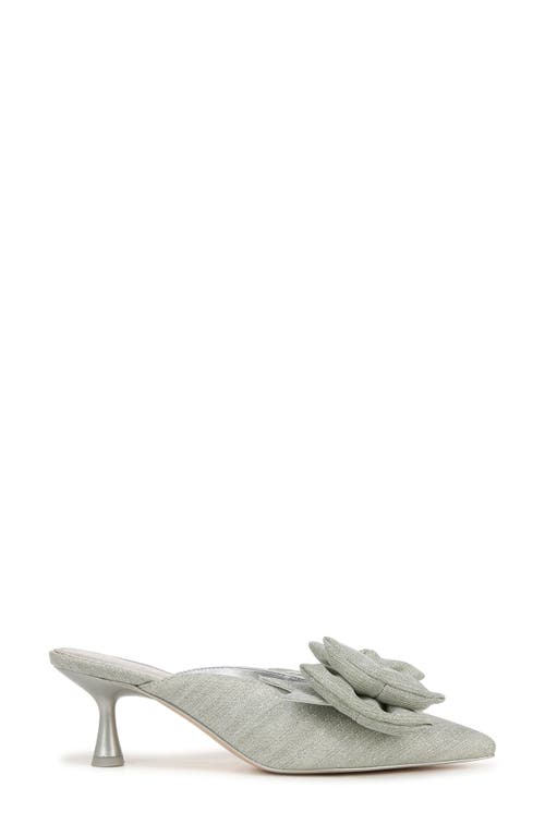 Circus Ny By Sam Edelman Fiona Mid-heel Bow Pumps In Silver Metallic