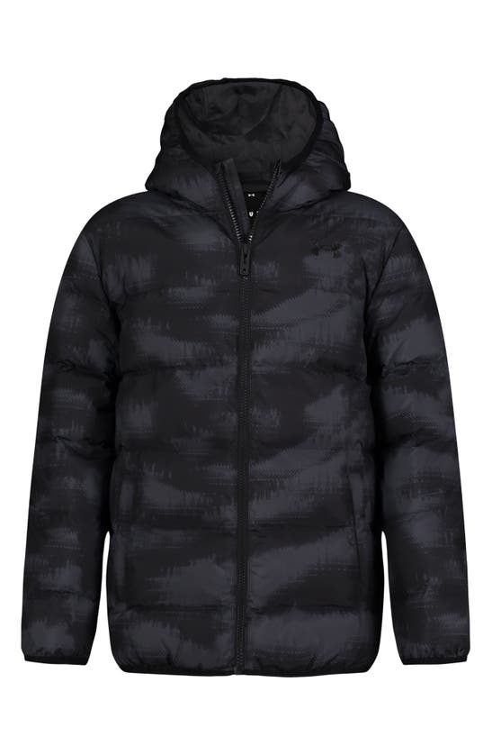 UNDER ARMOUR KIDS' PRONTO WATER REPELLENT HOODED PUFFER JACKET