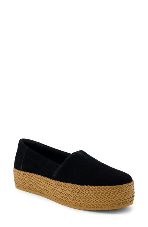 TOMS Valencia Platform Slip-On Black at Nordstrom,