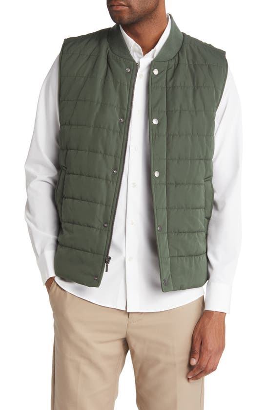 Nordstrom Shop Quilted Puffer Vest In Green Ivy