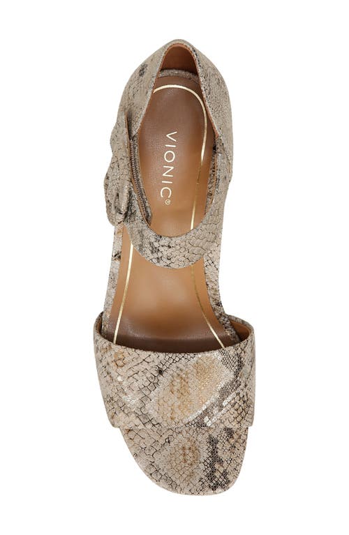 Shop Vionic Chardonnay Ankle Strap Sandal In Oatmeal