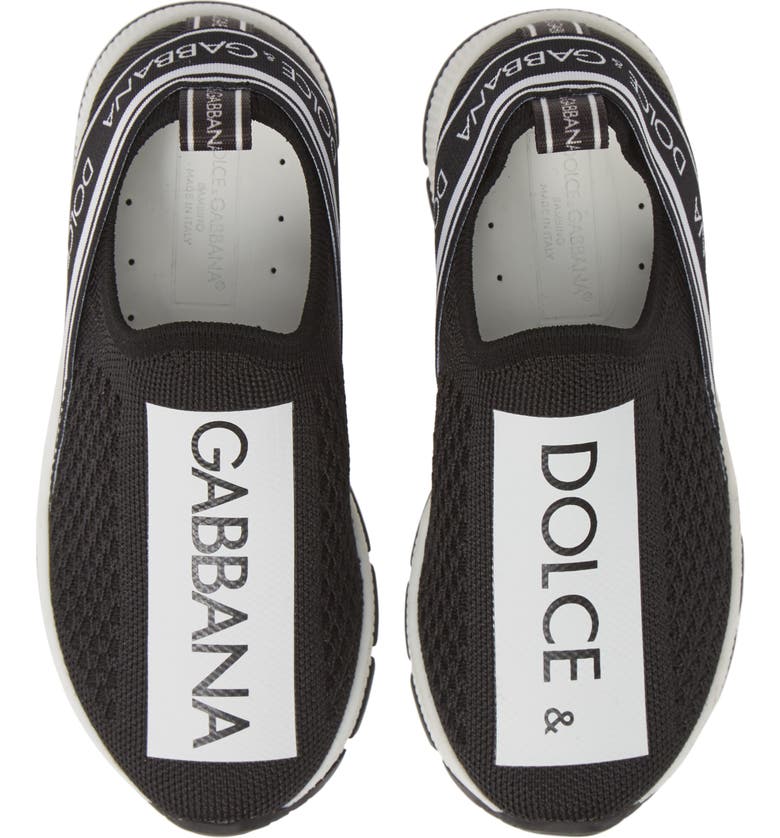 Dolce&Gabbana Logo Knit Slip-On Sneaker (Toddler, Little Kid & Big Kid ...